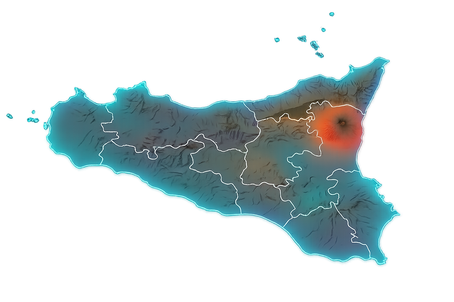 Mappa della Sicilia